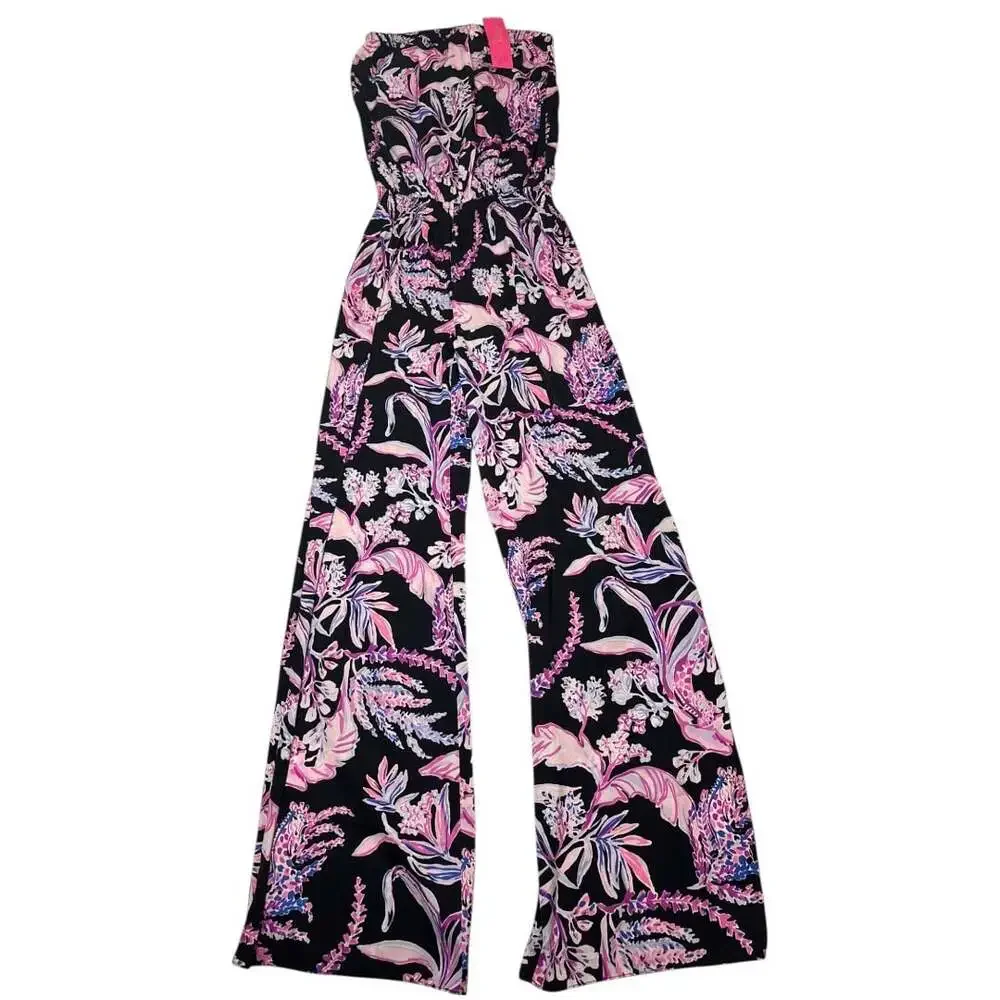 NWT Lilly Pulitzer Pim Jumpsuit Wild Within Onyx Size XS